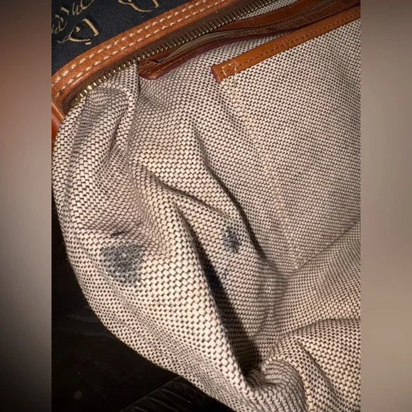 Dooney & Bourke Black and Tan Satchel - Picture 11 of 13